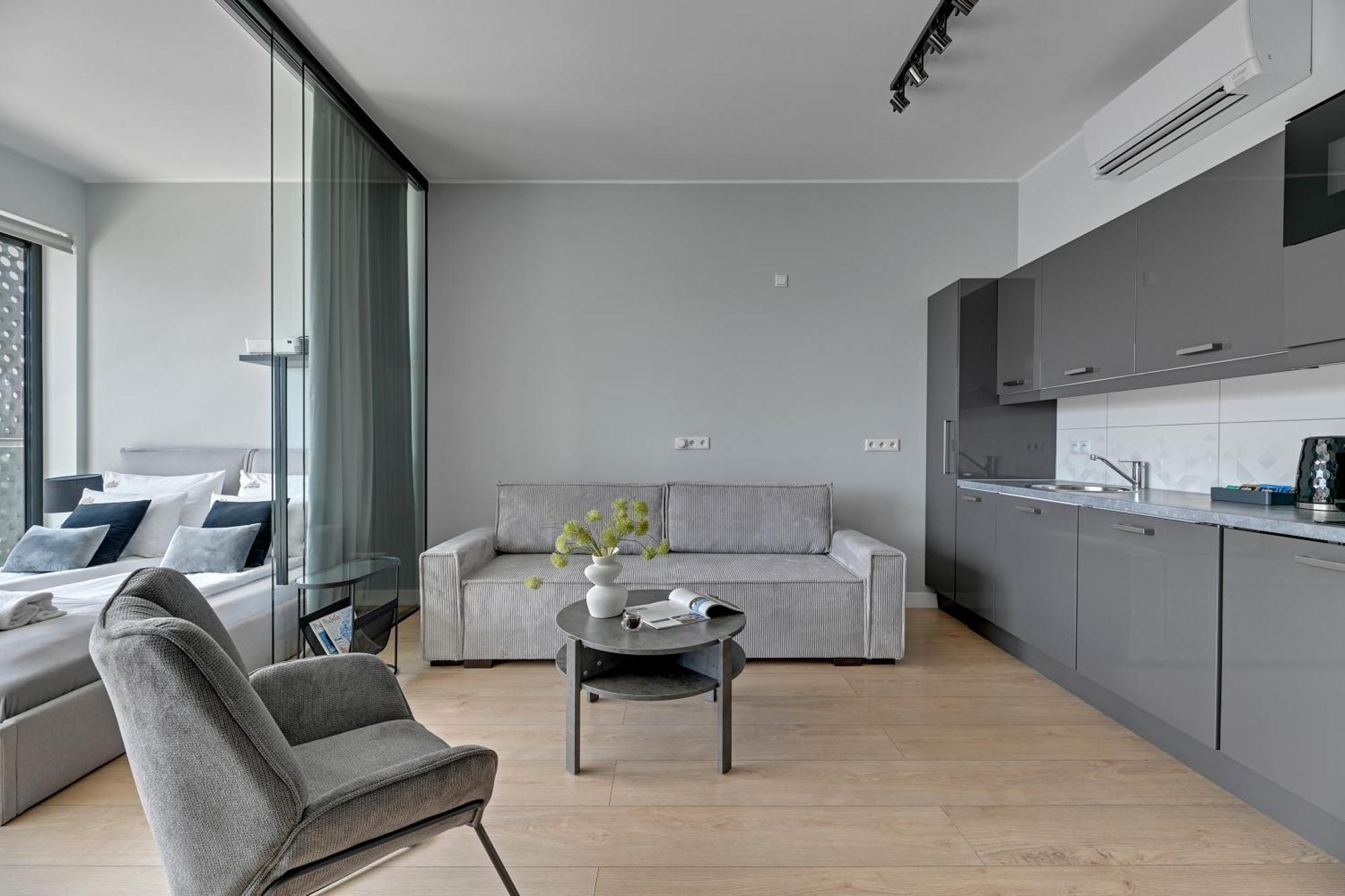 Symfonia Amazing River View Apartment By Downtown Apartments 格但斯克 外观 照片